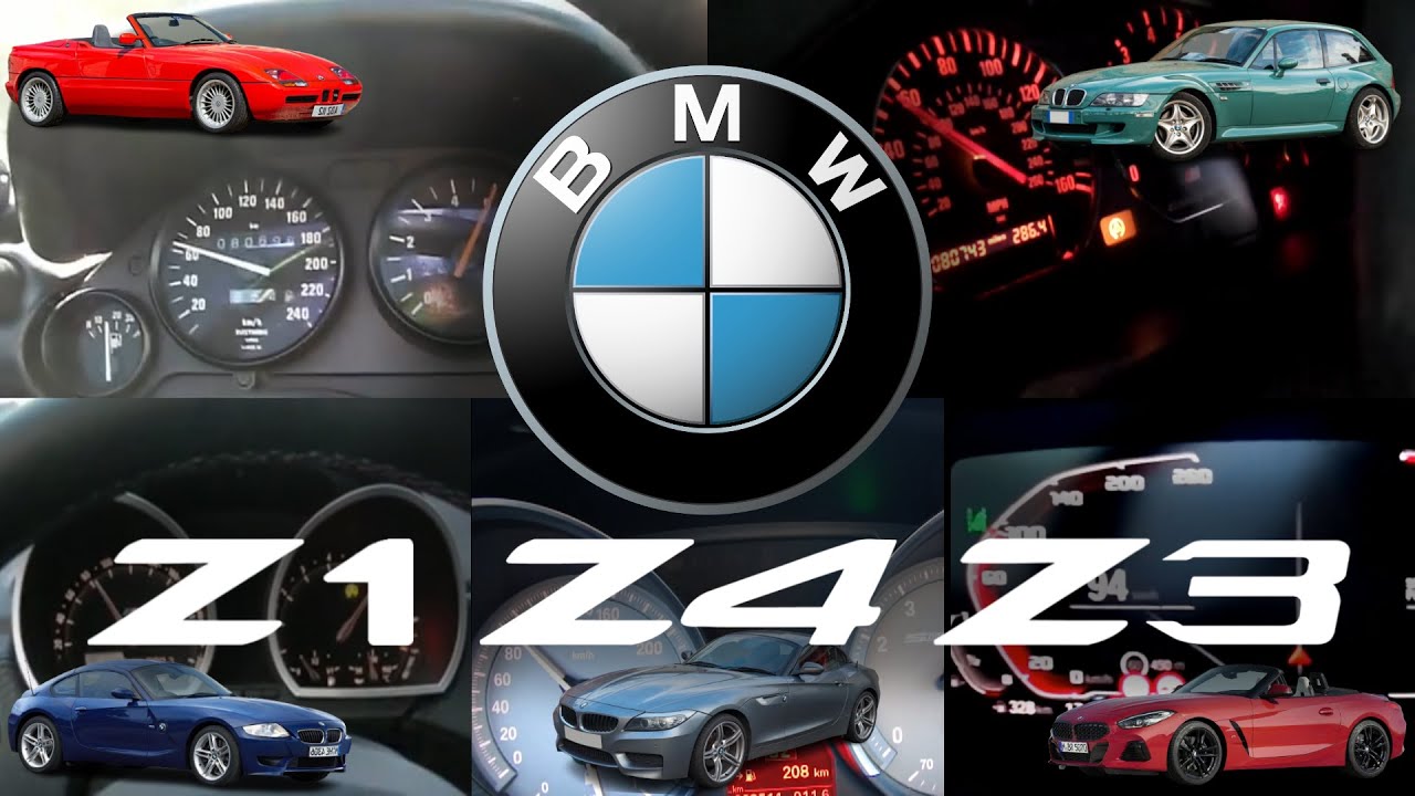 BMW Z Acceleration Battle (Z1 vs Z3 vs Z4 Generations) | 0-100