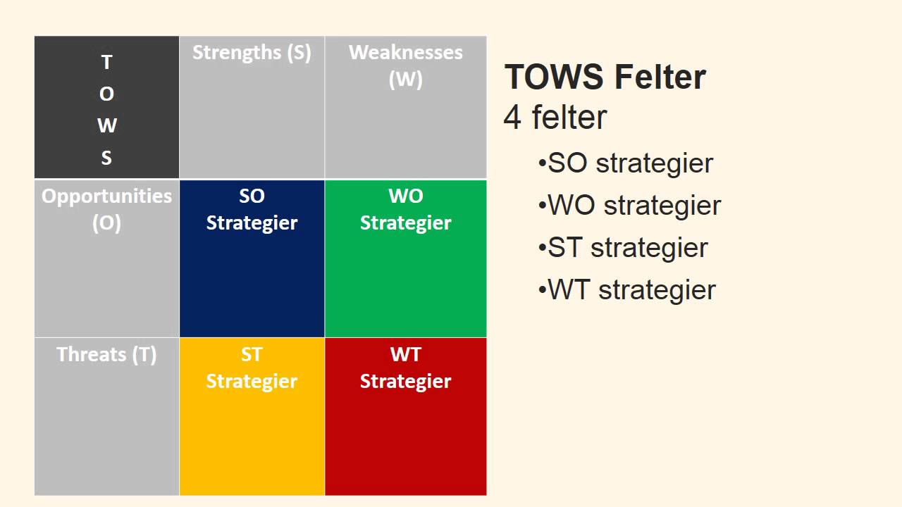 TOWS analysen