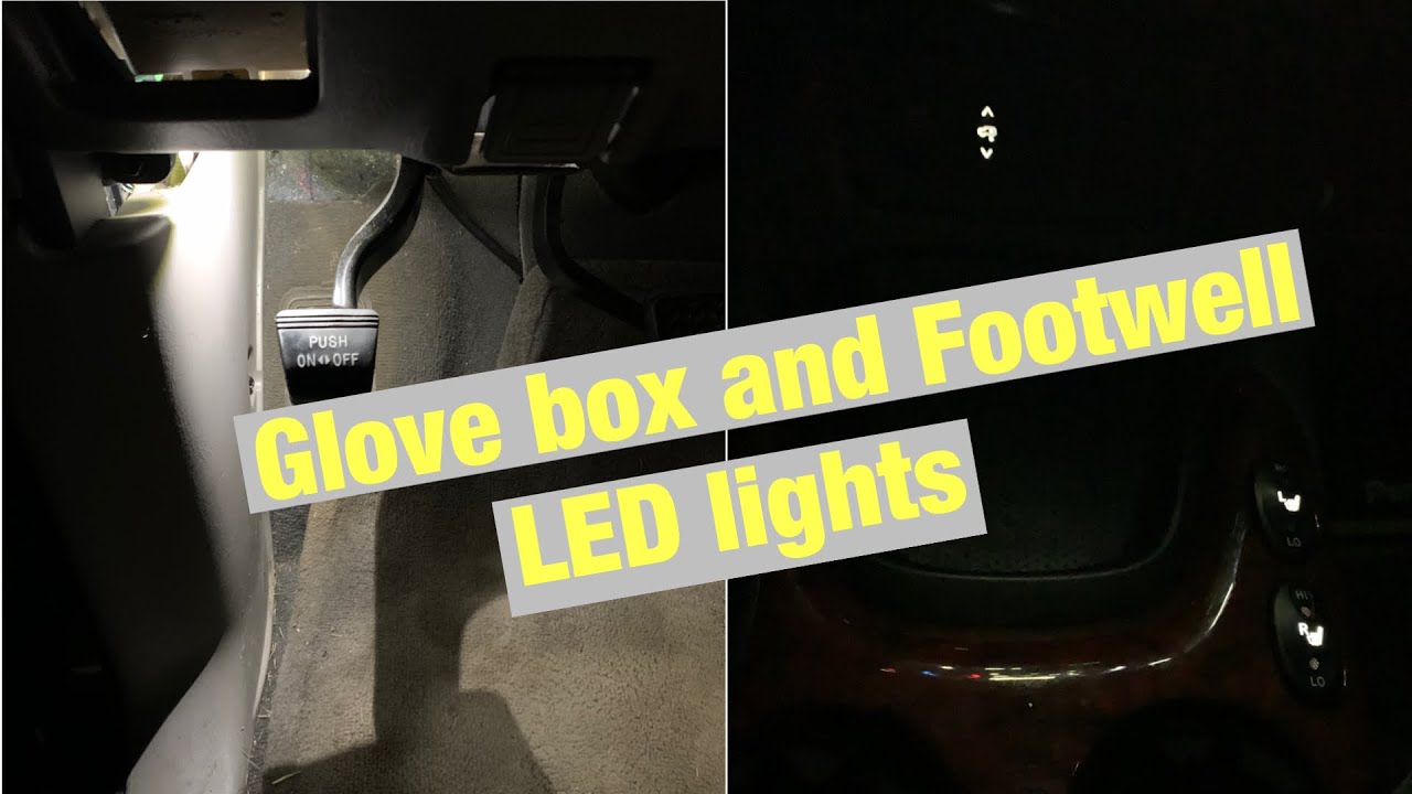 Toyota Sequoia\Tundra Glove box light, Footwell light, and Heated seat button get new LED lights