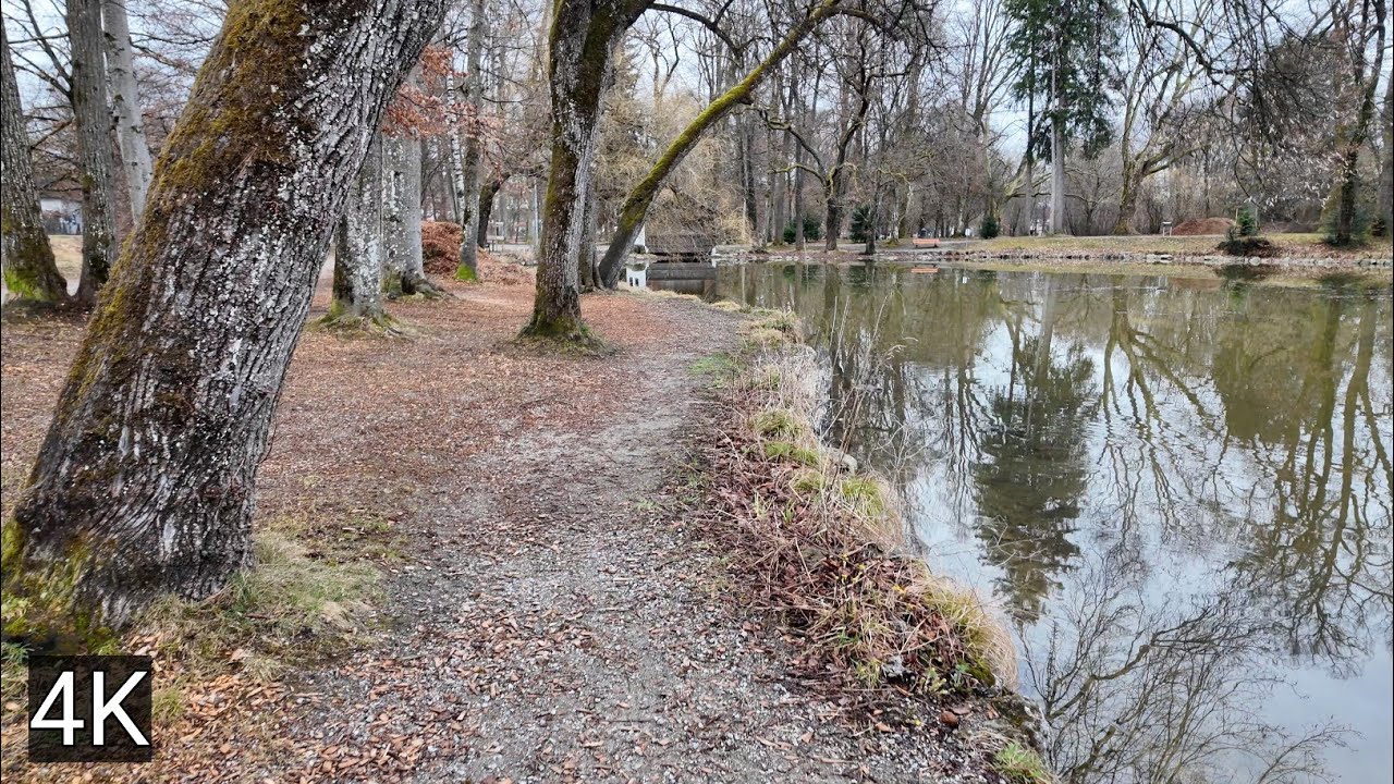 Walking in BAD AIBLING, Bavaria 4K - Spring Morning in a Beautiful German Town