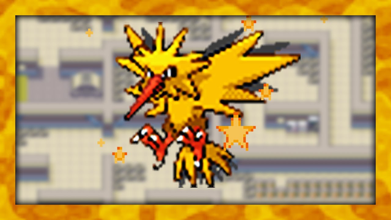 Live! Shiny Zapdos after 4804 Srs in Pok&eacute;mon Fire Red!!