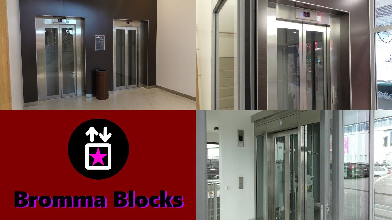 4x 2009 KONE MonoSpace MRL Traction Elevators @ Bromma Blocks
