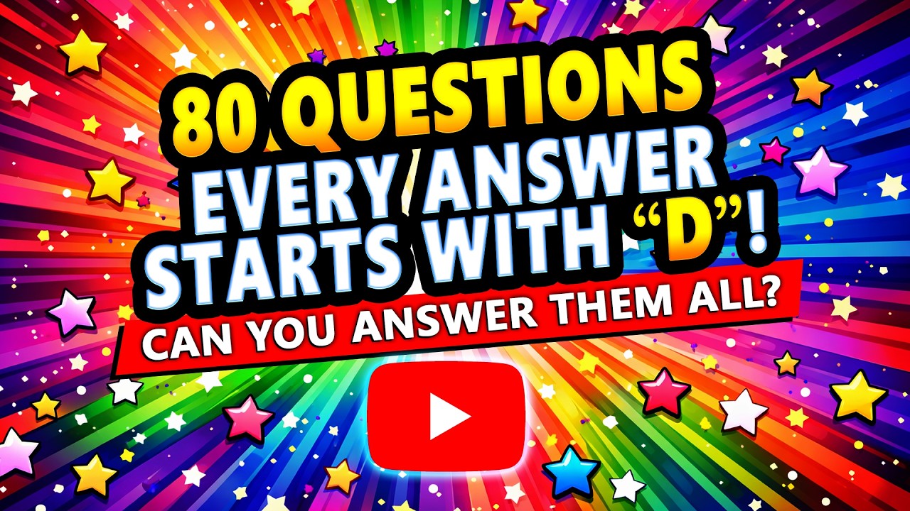 Every Answer Starts With D.. Most Will Fail This Quiz!