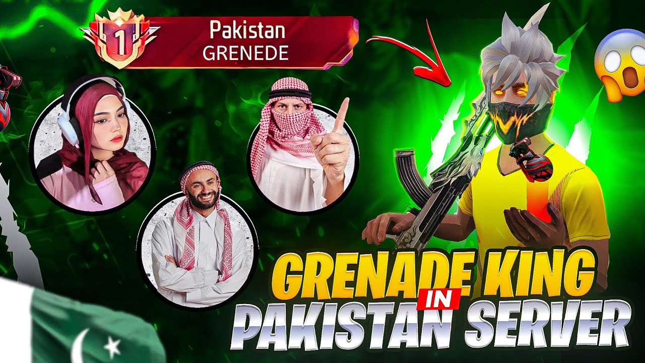 ✈️ Pushing Top 1 In GreNade 💣 Unlock 🔓 Boom Artist Title 🏆 In Pakistan Server 🇵🇰 - Garena Free fire