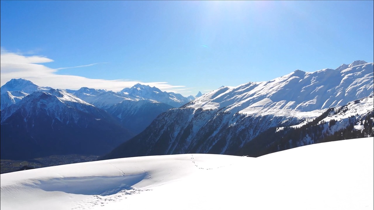 Relaxing Piano Music ❄️ Snowy Alps Mountains for Sleep, Study & Deep Relaxation