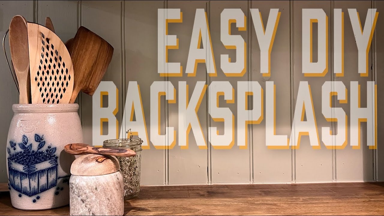 DIY Beadboard Kitchen Backsplash
