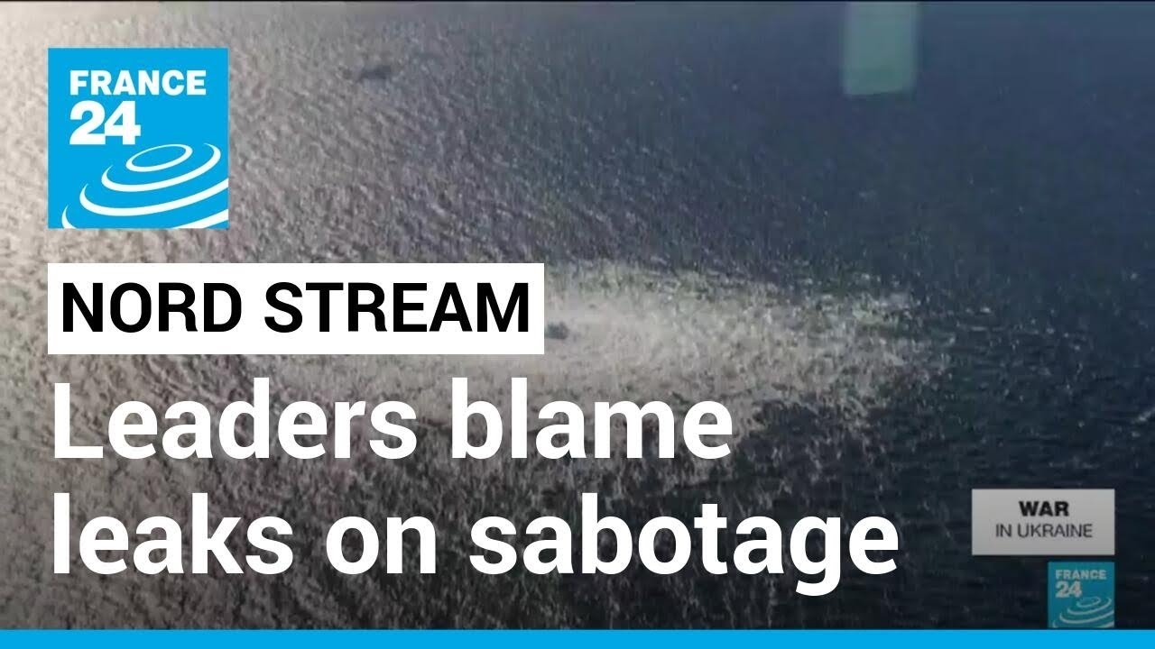 Leaders blame Russia-Europe pipeline leaks on sabotage &bull; FRANCE 24 English