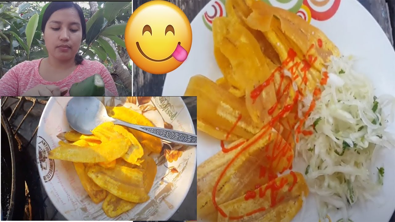 Tostadas de guineos majonchos (El Salvador)
