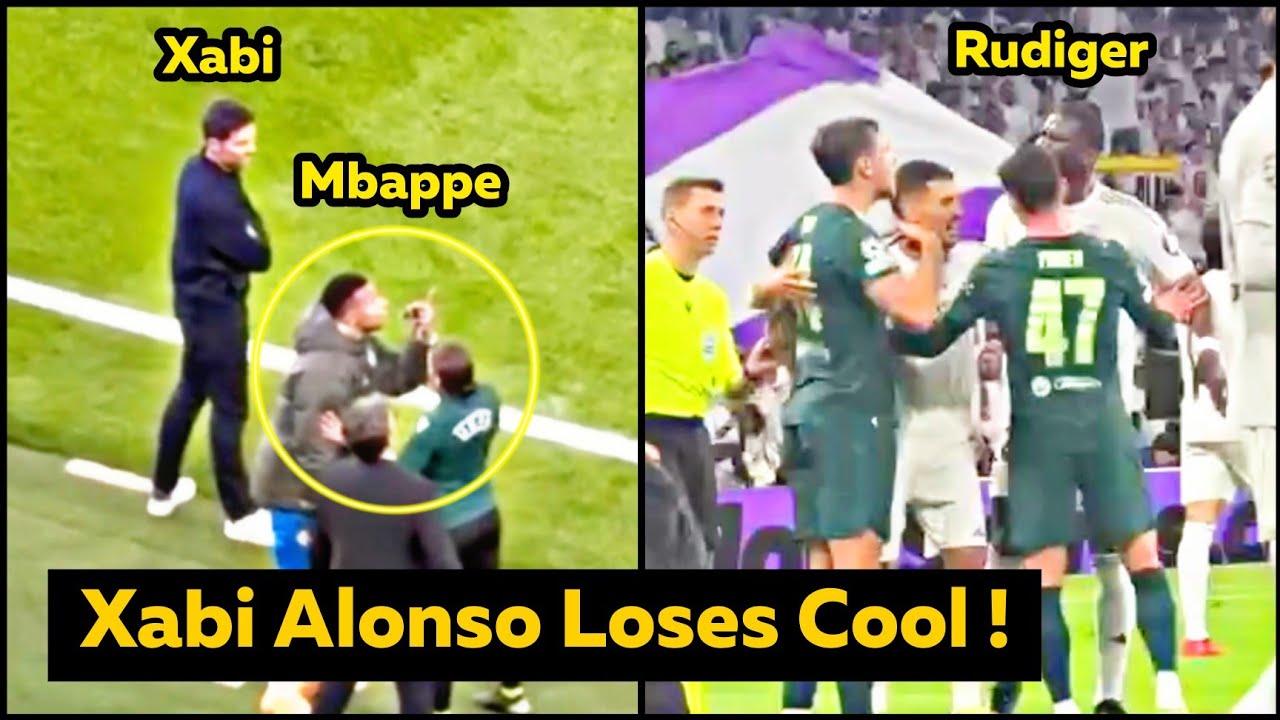 Xabi Alonso reacts ANGRILY after Haaland Goal stuns Real Madrid