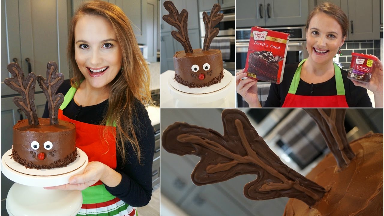 Easy Reindeer Cake