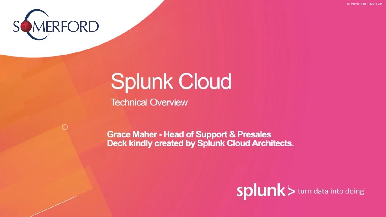 Что такое Splunk Cloud? | Вебинар по Splunk Cloud | Сомерфорд