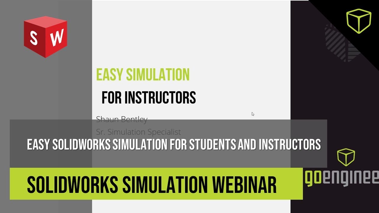 Easy SOLIDWORKS Simulation for Students and Instructors