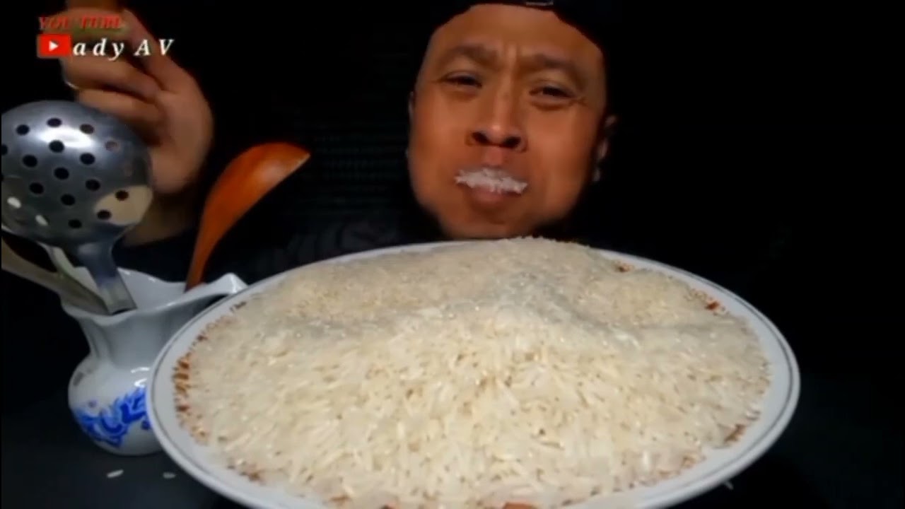 ASMR RAW RICE EATING||KOMPILASI MAKAN BERAS MENTAH SUAPAN FULL||ADY AV