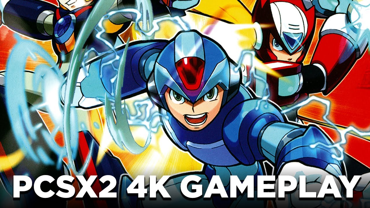 Megaman X8 4K Gameplay PCSX2 PS2 Emulator