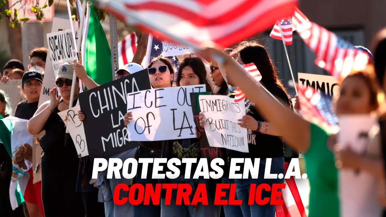 Vistas aéreas de la protesta anti-ICE en Los Ángeles I DIRECTO