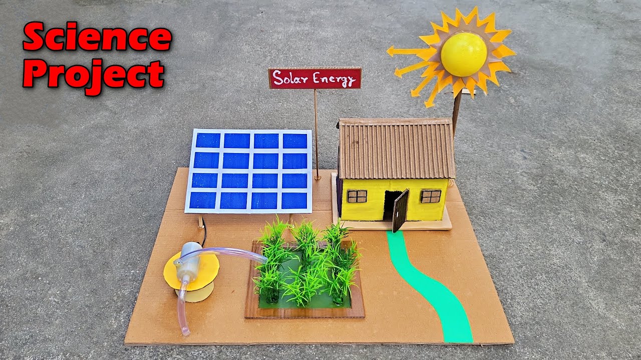 Science project model - Solar Energy | Science exhibition project for school | 2025