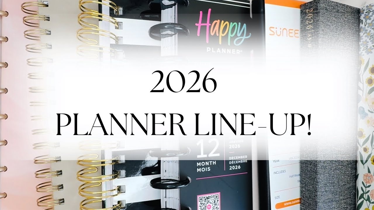 2026 Planner Line-up Series | Trying New Brands and Layouts for Planner Peace | Detailed Analysis