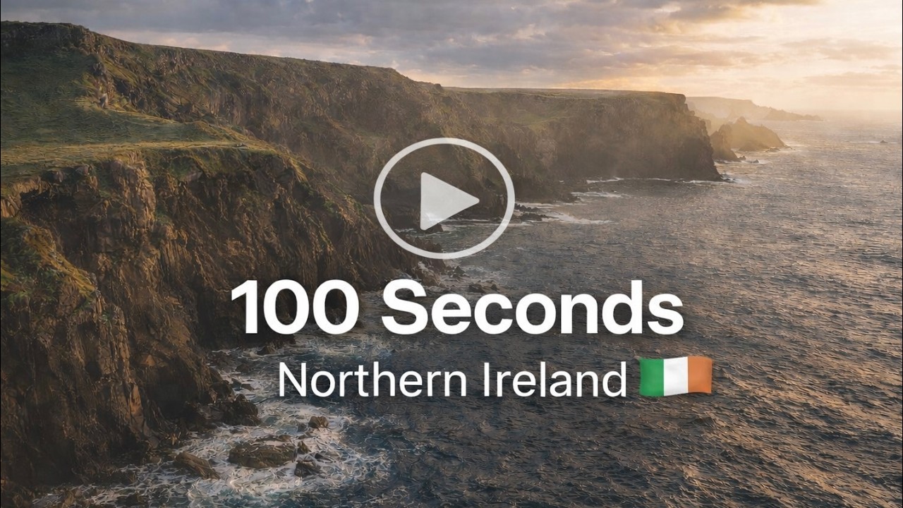 Northern Ireland From Above 🇮🇪 | 100 Seconds of Pure Landscape