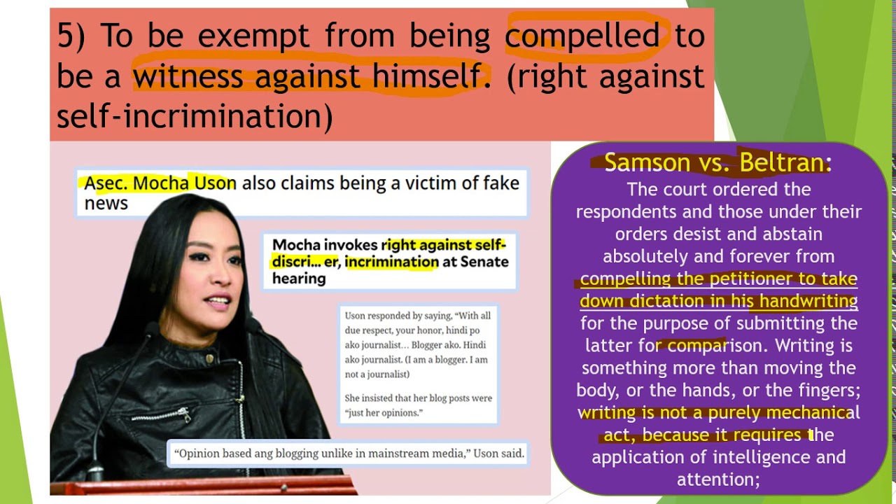 Criminal Procedure: Rights of the Accused