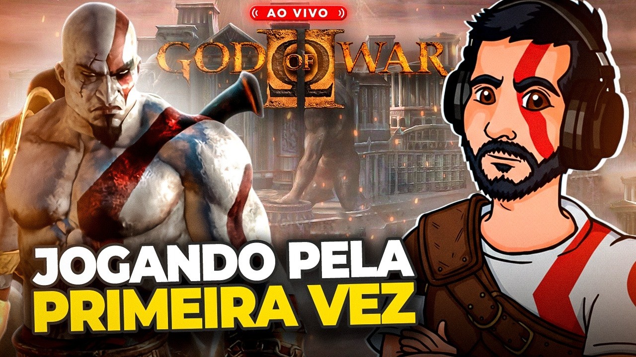 God of War 2 - Jogando pela Primeira Vez / ASSISTA GRÁTIS NA KICK / TORNE-SE MEMBRO POR R$2.99