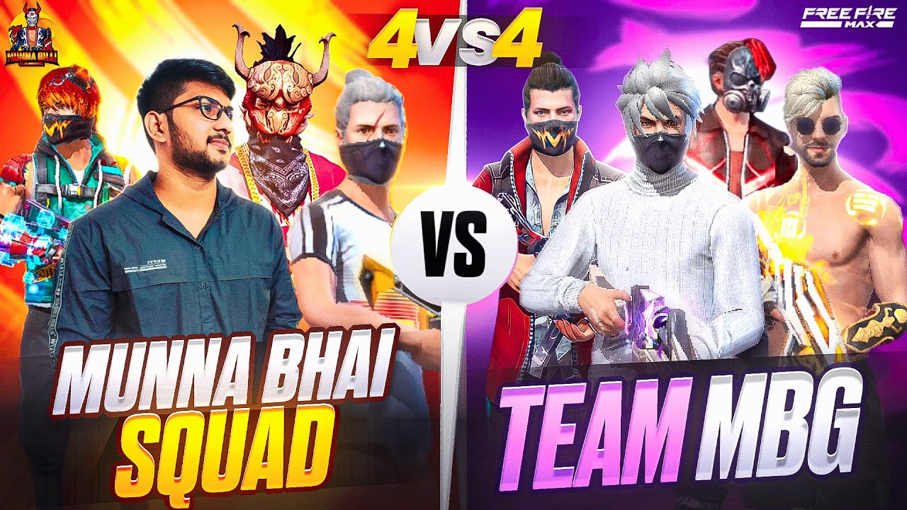 Munna Bhai Squad Vs Team MBG (Special Video) ❤ - Munna Bhai Gaming- Free Fire Telugu