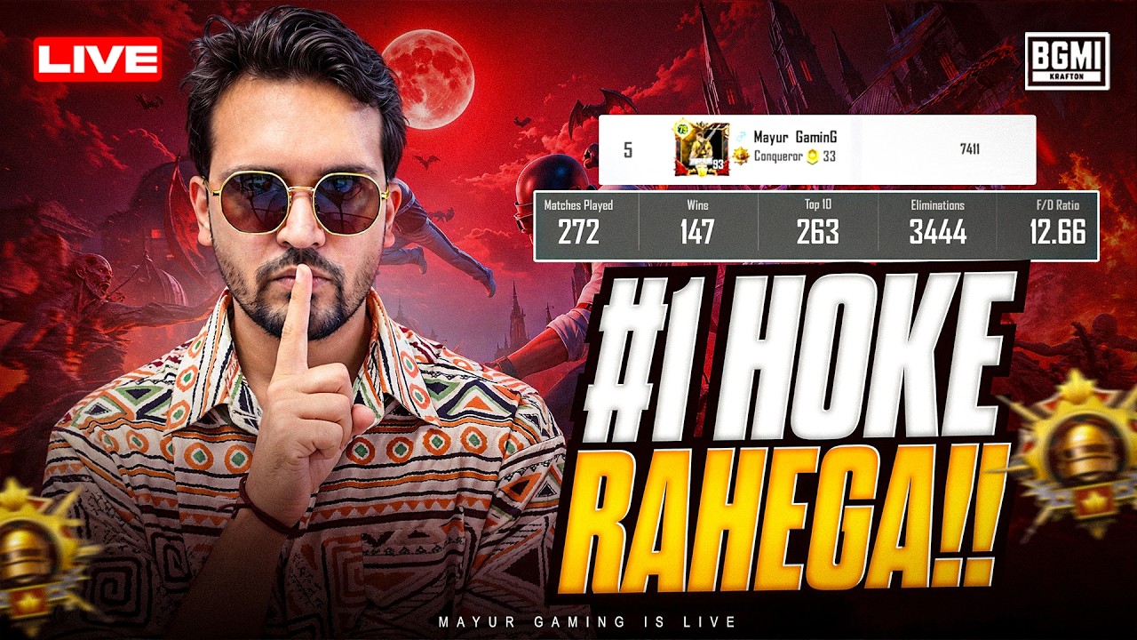😎RANK 3 DONE #1 HOKE RAHEGA AAJ ROAD TO TOP 1 INDIAN PLAYER 🔥| BGMI LIVE ‪‪@LoLzZzGaming