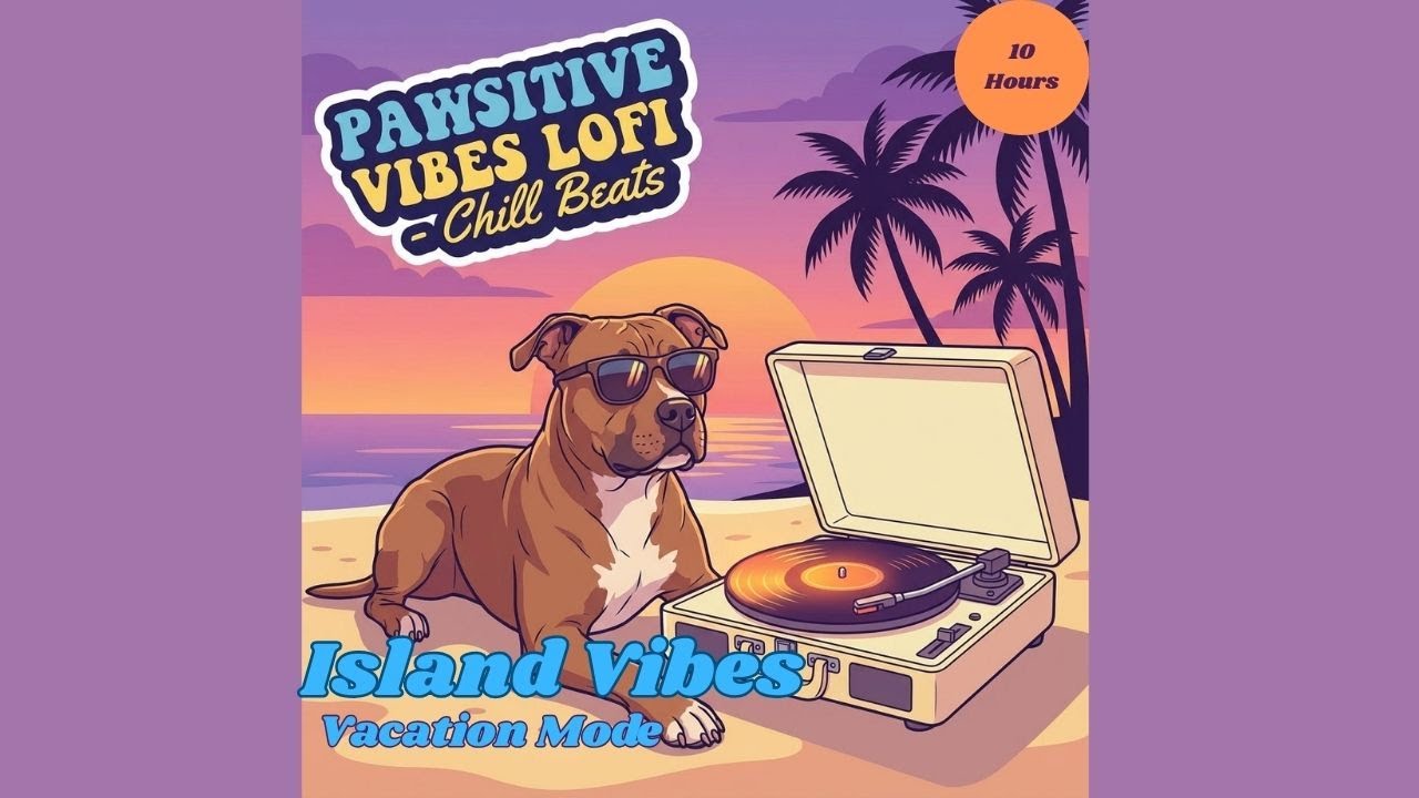 Calm Dog Reggae 🏝️ Island Vibes for Anxiety & Stress Relief | Relaxing Beat | 10 Hours