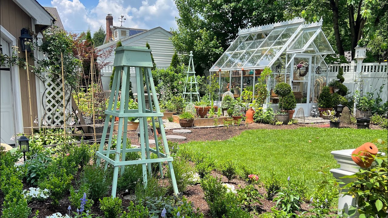 July Garden Tour, New Tree Out Front!