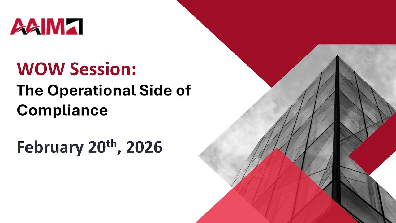 WOW Session: The Operational Side of Compliance