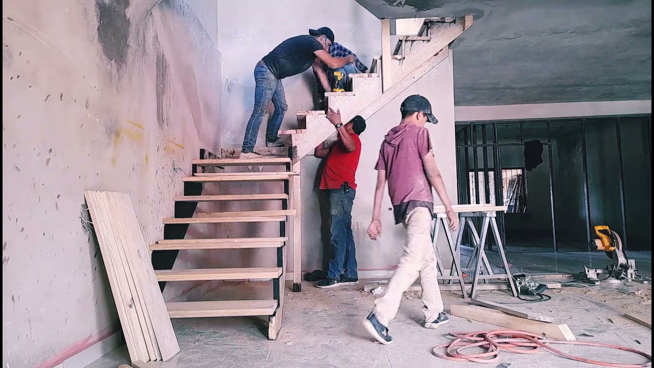 como hacer una escalera de madera!!!😉✌👋