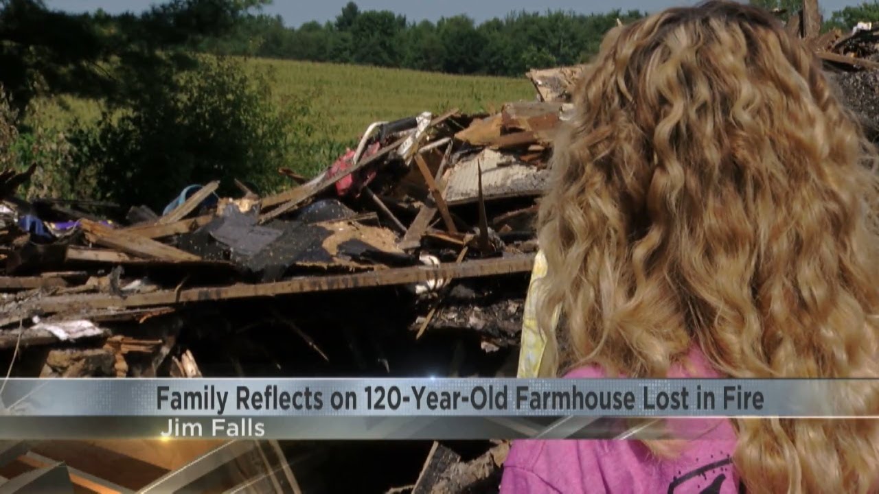 'Complete shock,' Jim Falls family finding hope after fire destroys over 120-year-old farmhouse