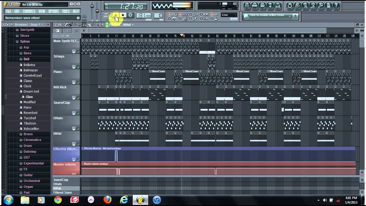 2 Chainz Ft Drake No Lie Instrumental Remake on FL Studio 10 Re-upload (Fixed) + FLP
