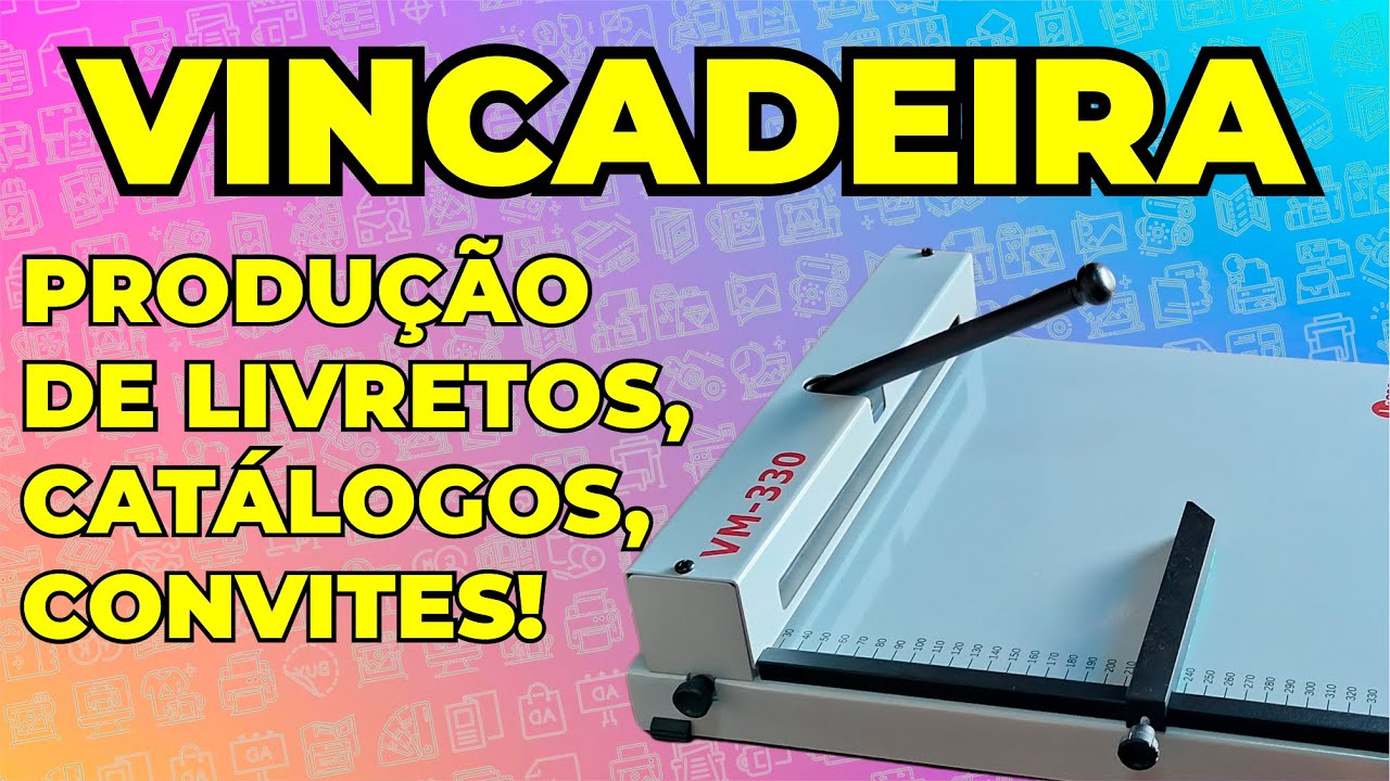 Comprei uma Vincadeira Manual - Produ&ccedil;&atilde;o de Livretos co dobra e grampo - Gr&aacute;fica R&aacute;pida