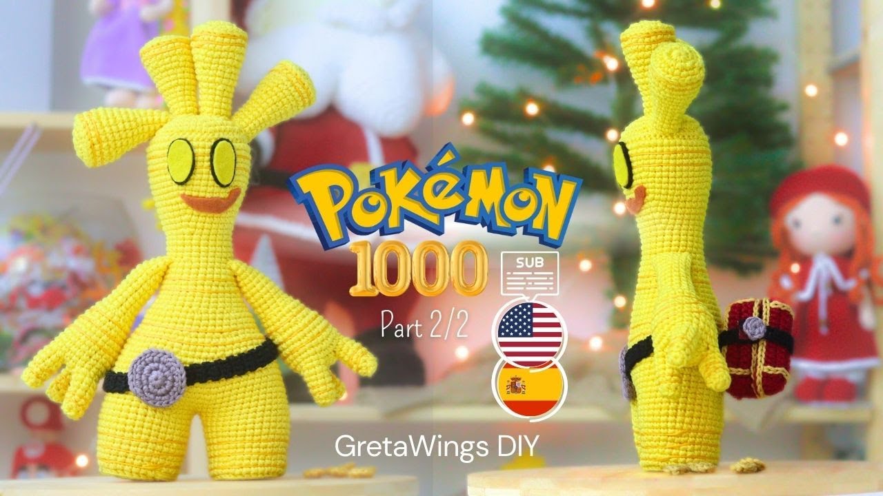 Gholdengo Pokémon #1000 Crochet (Small Version) | PART 2: Final Assembly and Details | Sub🇺🇸🇪🇸