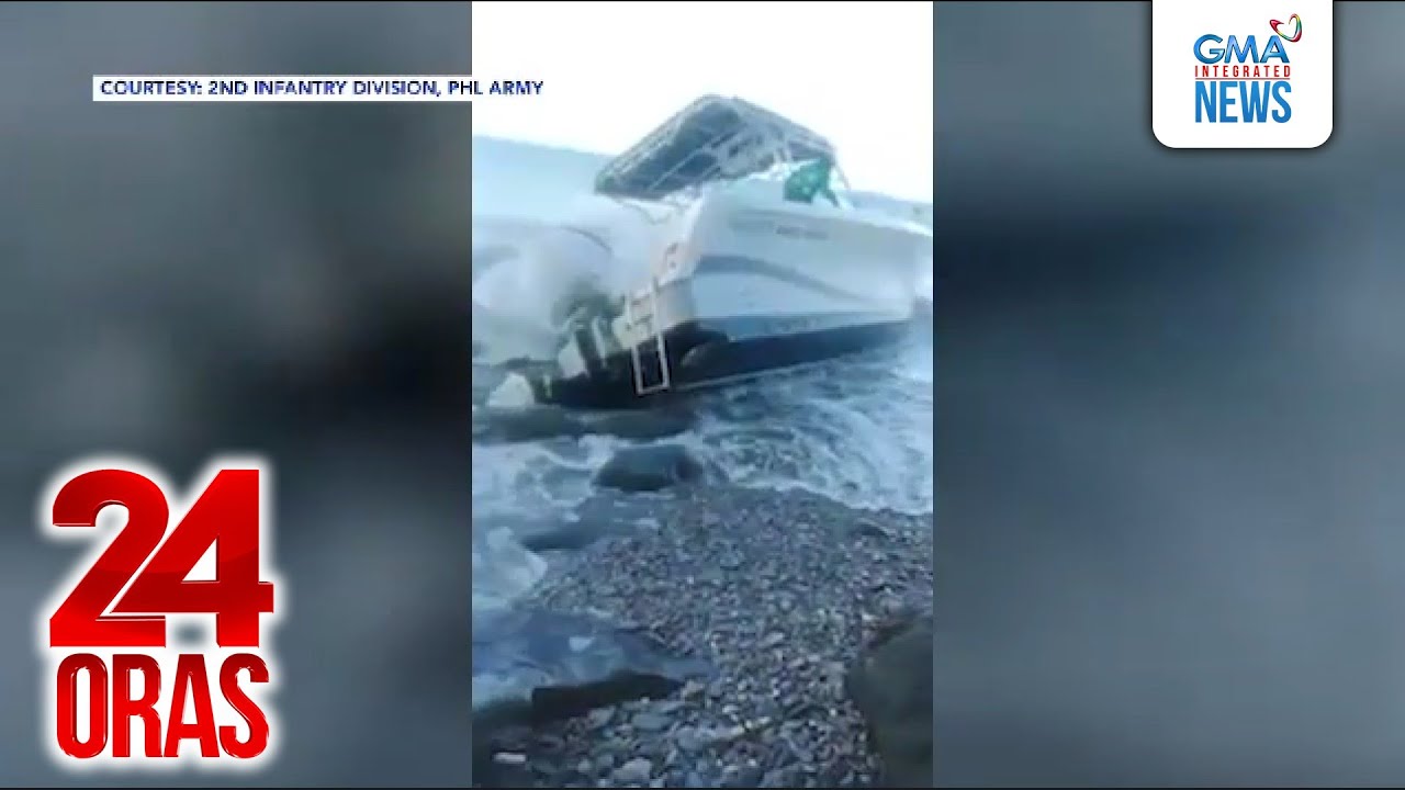 Mahigit 800kg ng umano’y shabu, narekober sa sumadsad na speed boat; 2 Chinese na sakay... | 24 Oras