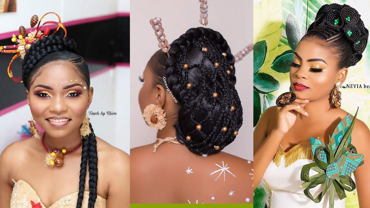 #Gabon Coiffures Mariage Coutumier/ Traditional Gabonese Weddings/African wedding hairstyles