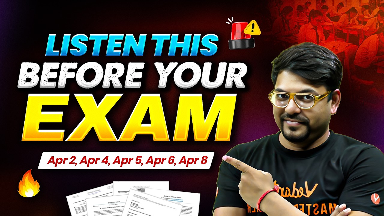 Reset Your Brain Before JEE 2026 April Attempt Exam😱 | JEE Mains 2026 | Harsh sir