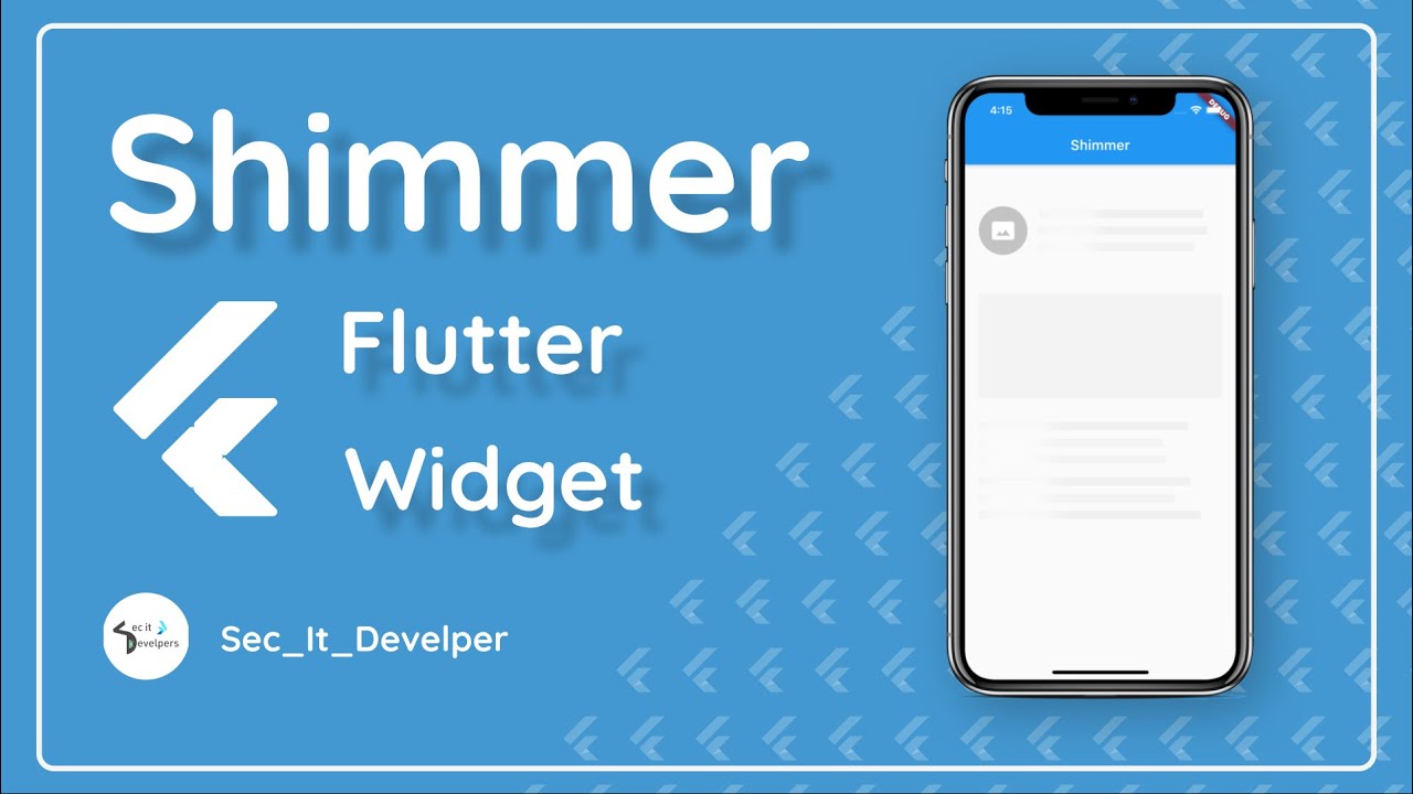 Flutter Shimmer Effect -Best Widgets UI Course - اشهر ويدجتات في فلاتر
