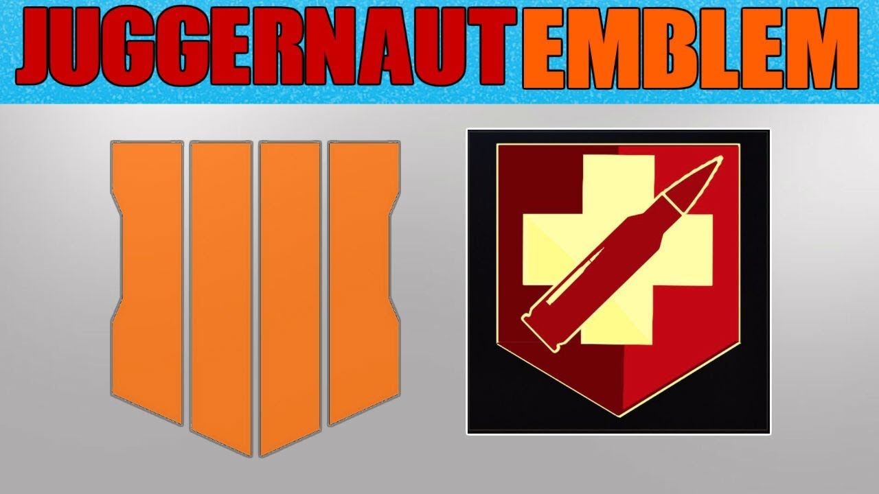 How To Make &lsquo;JUGGERNAUT PERK&rsquo; In BO4 - Emblem Tutorial