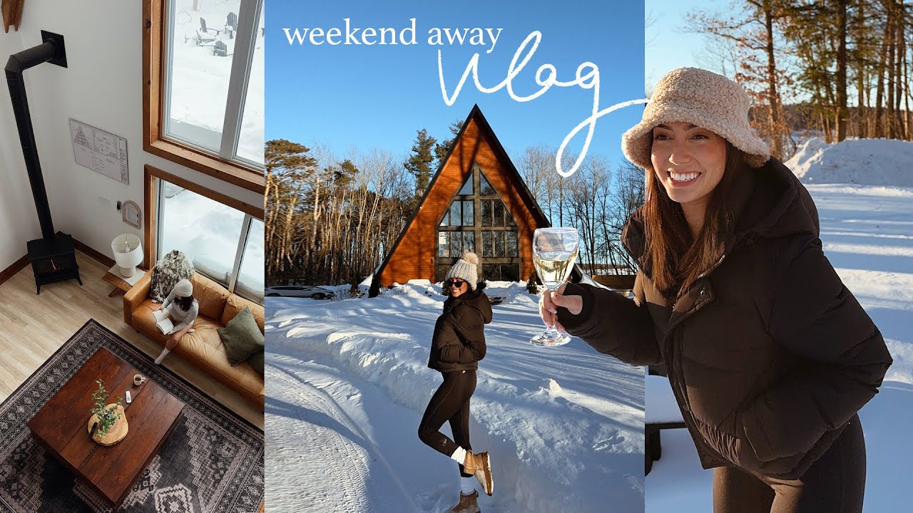 weekend in my life: WINTER CABIN (reading & spa getaway!)