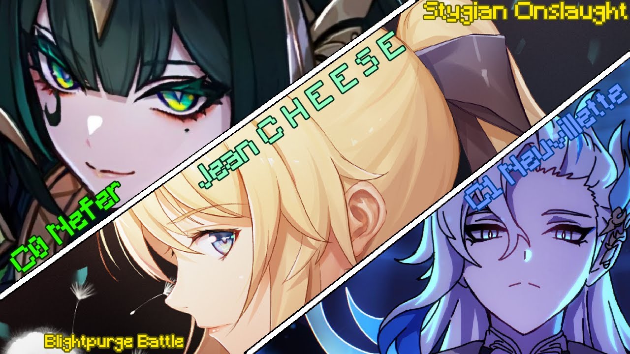 C0 Nefer X Jean Cheese X C1 Neuvillette | Stygian Onslaught Luna IV (Version 6.3) Fearless clear