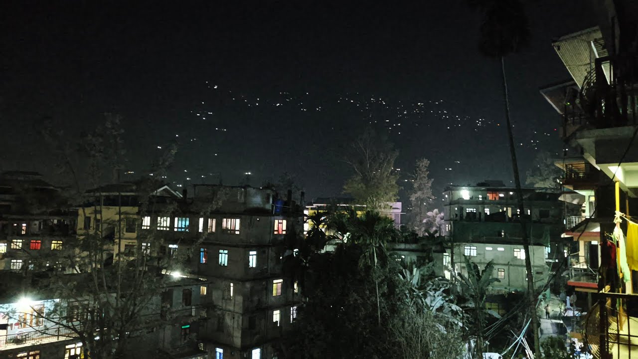 Sikkim night view| raat ka najara |sikkim look|tourist places sikkim|