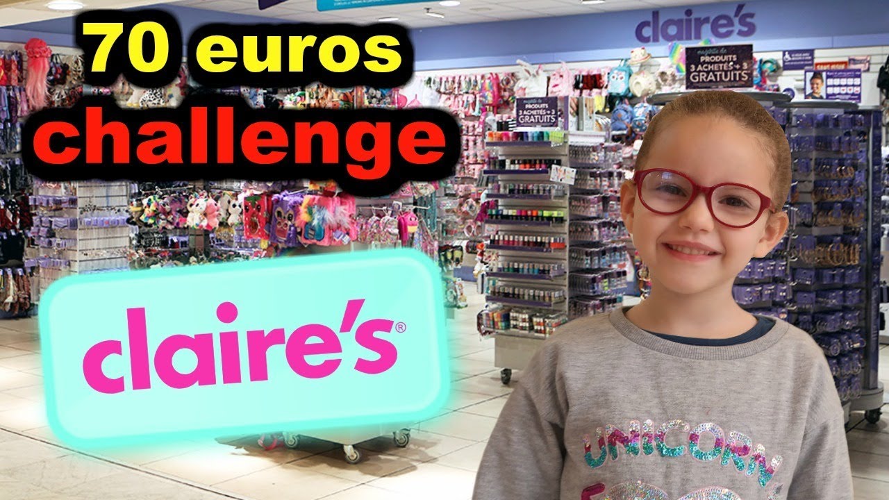 70 EUROS challenge 💶 chez CLAIRE'S - qu'a t-elle acheté?