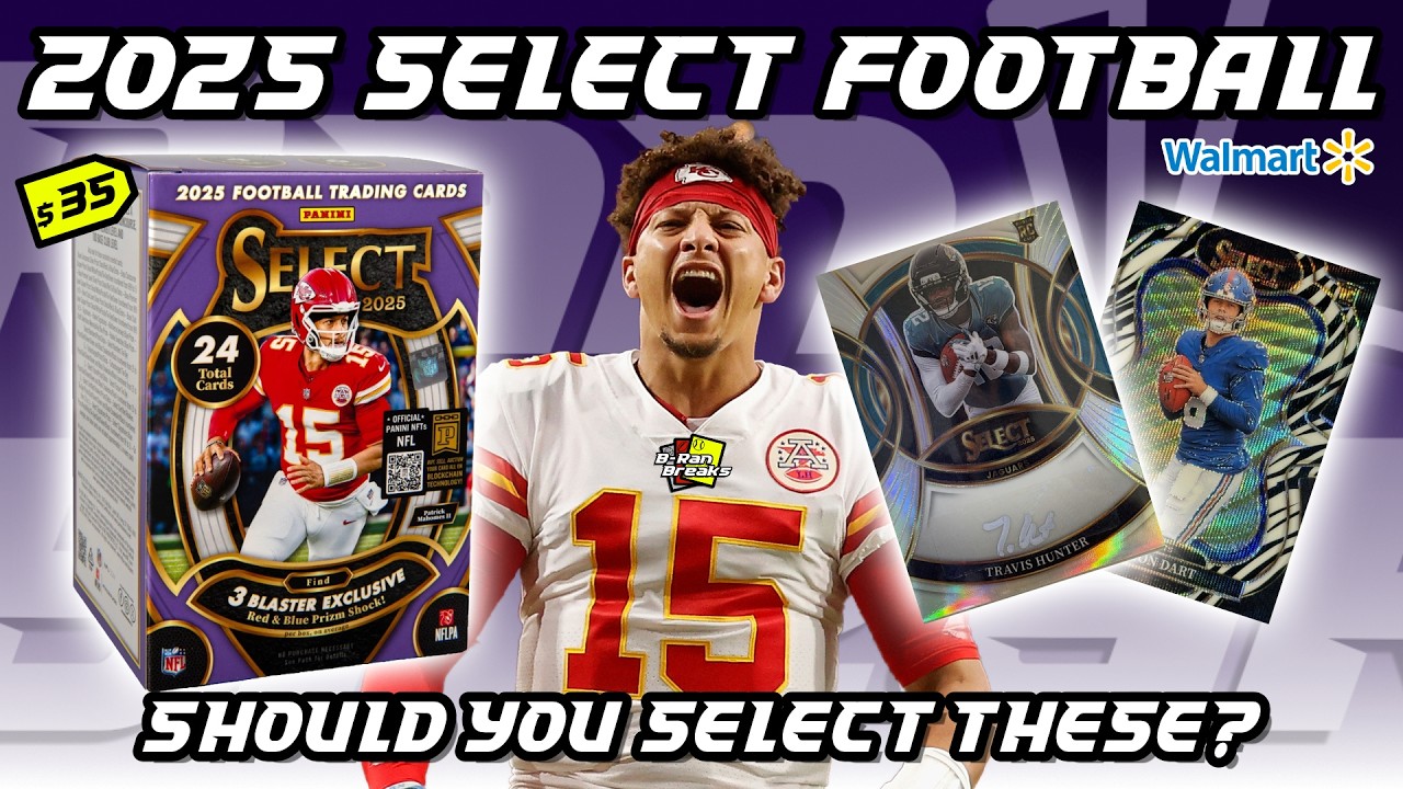 SELECT FOOTBALL IS HERE! 🔥 ZEBRA HUNTING! 2025 Select Football Blaster Boxes! Last Retail Release?