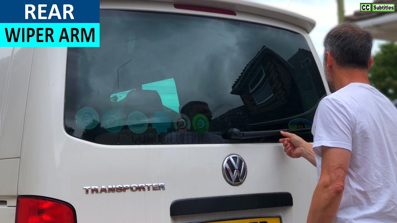 How to remove and replace Rear Wiper Arm on VW T5 Transporter Kombi & VW T5 replace Rear Wiper Blade