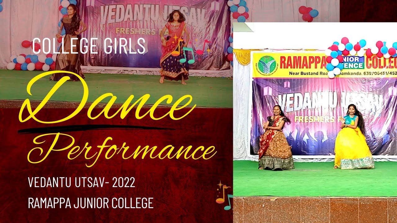 Vedantu Utsav-2022 // College Girls Dance Performance For Freshers Day // Ramappa Junior College