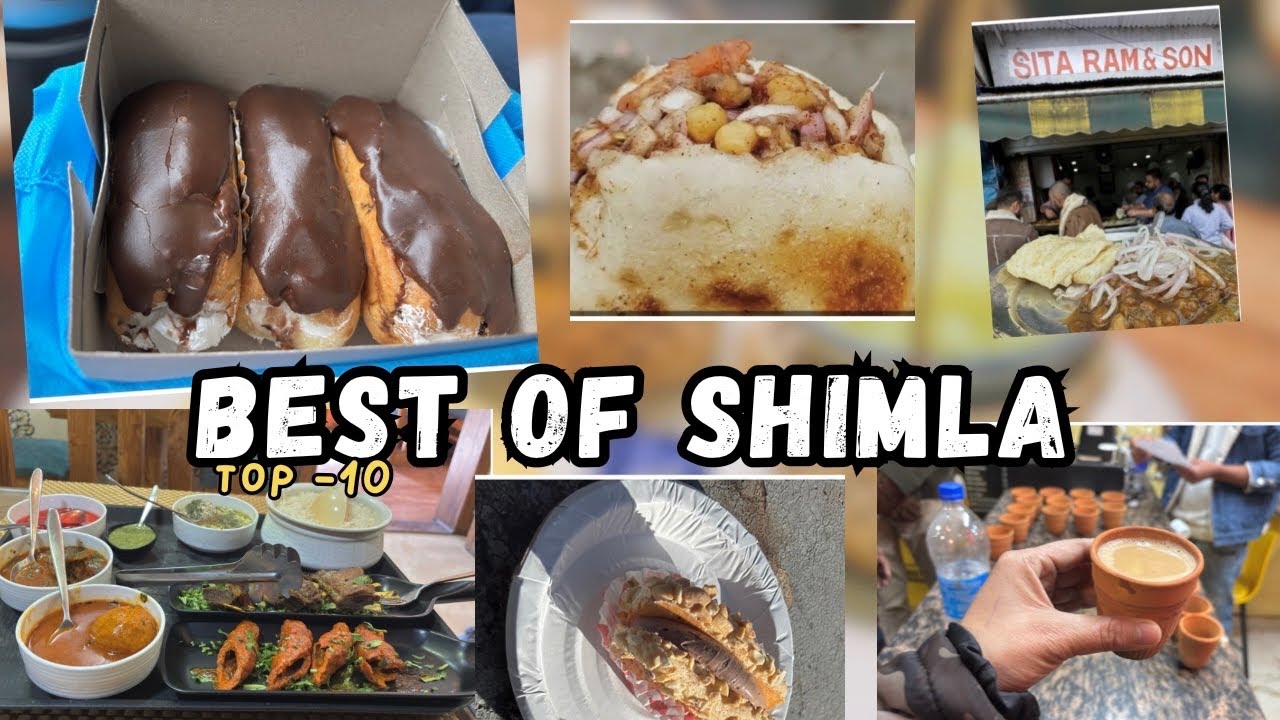 10 Must Try Food In Shimla | Shimla food tour | Shimla street food | lucchi Chole,Trishool bakery