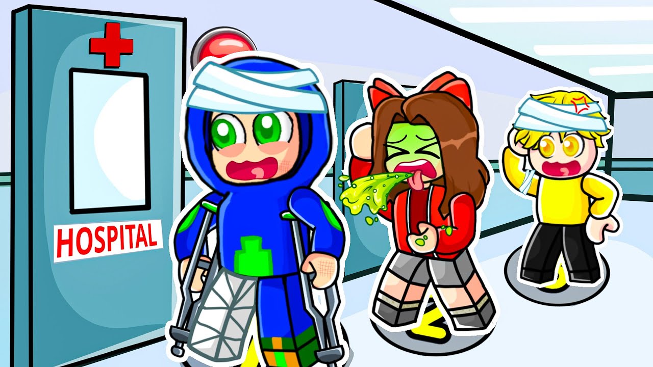 Roblox Ayush and Ekta Stand In Hospital Line For A Long Time 😱
