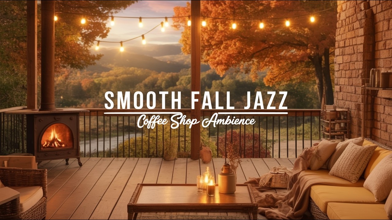 Jazz Relaxing Music at Cozy Cabin Ambience to Study ❄️ Snowfall, Fireplace Sounds for Sleeping 🔥