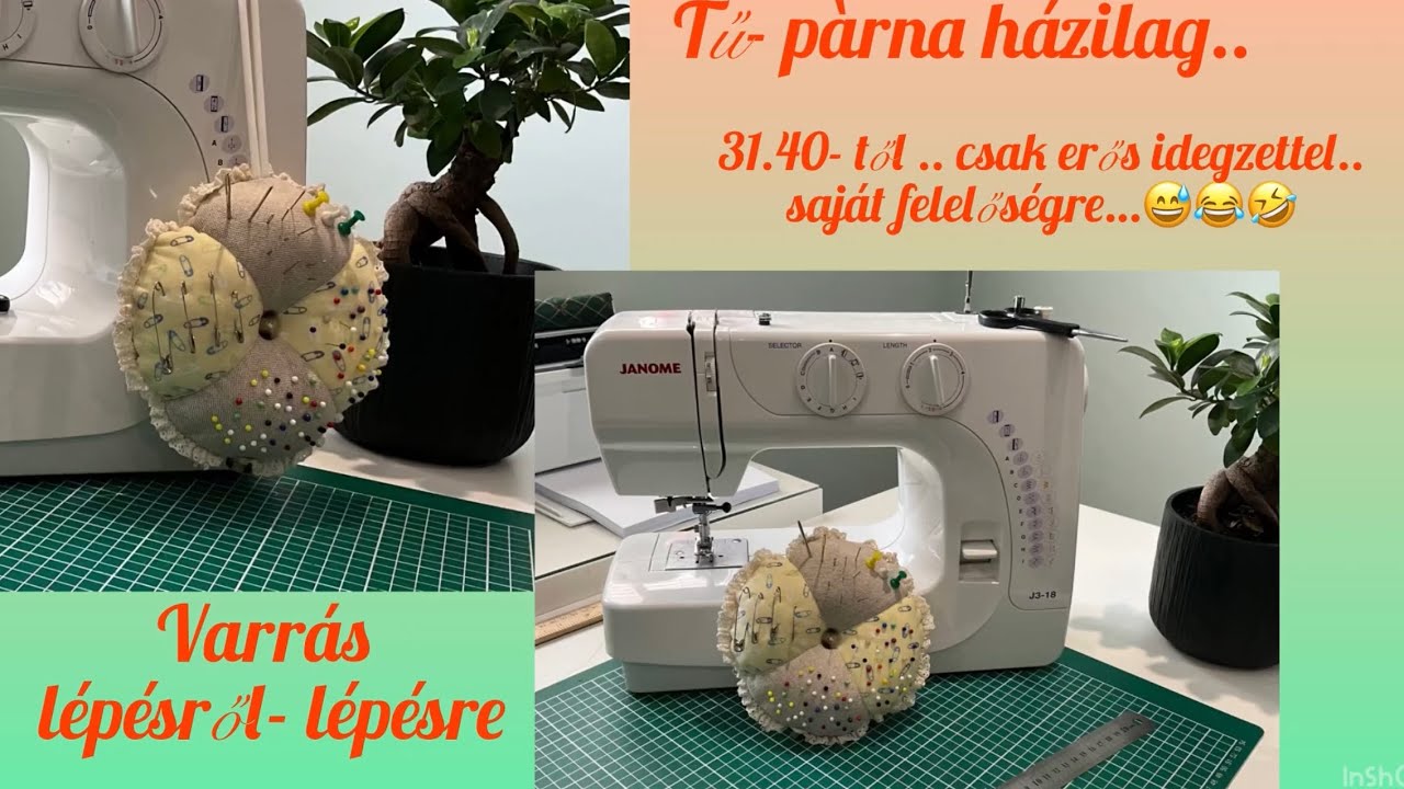 Tűpárna házilag…🪡✂️🧵🥰❤️